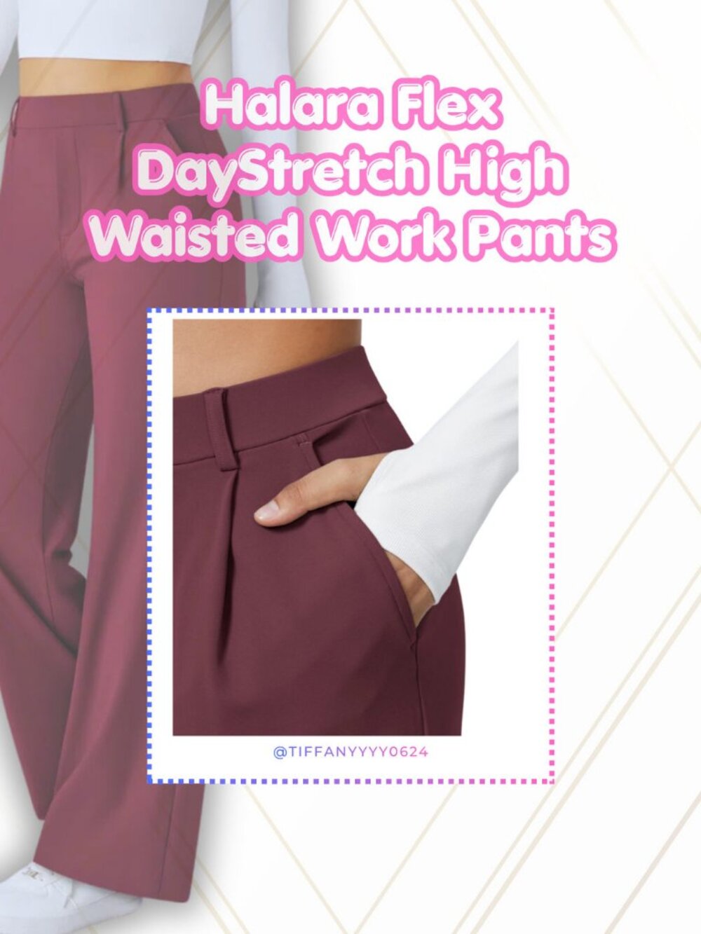 🆕 NWT Halara Flex DayStretch High Waisted Straight Leg Work Pants • Size M